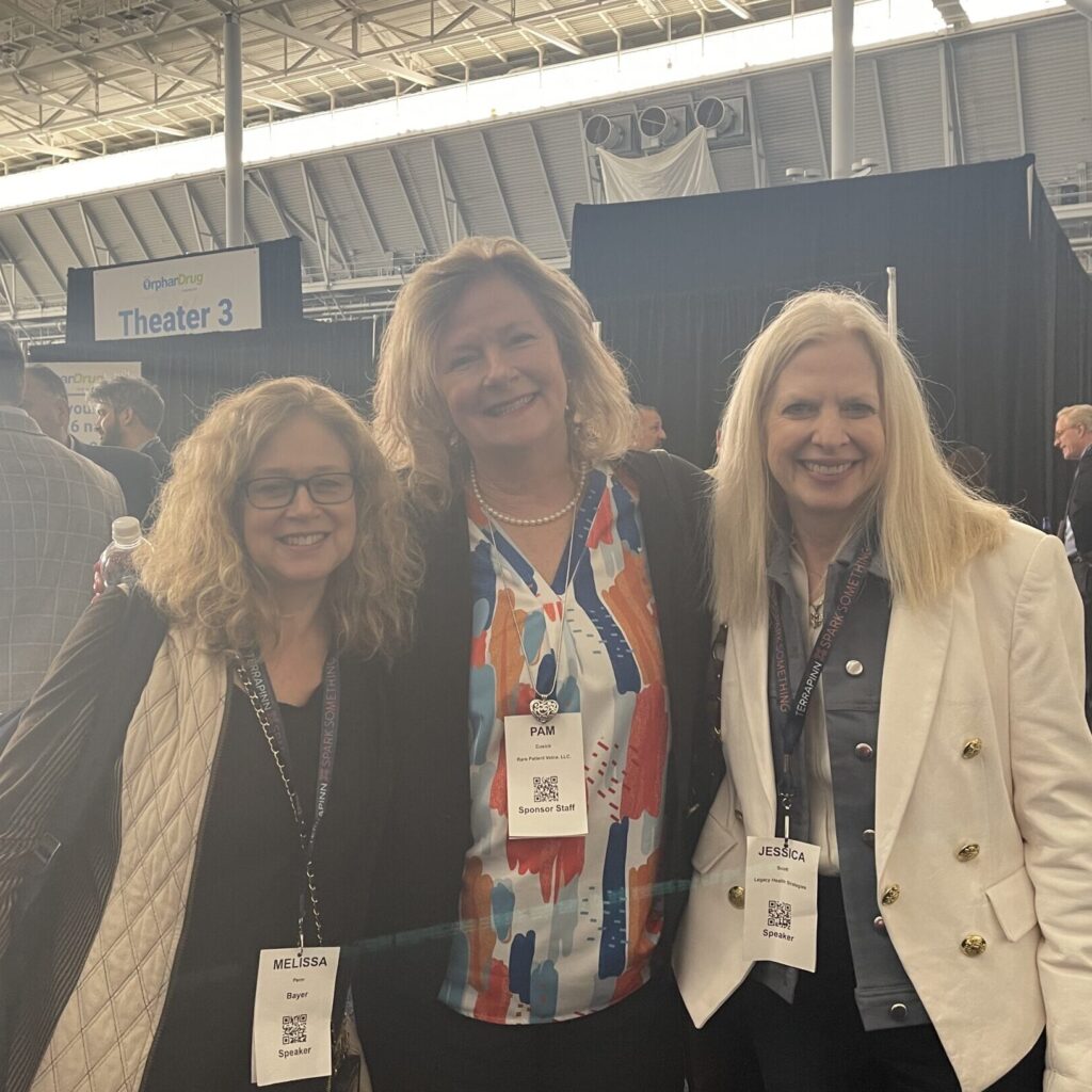 Legacy CEO Jessica Scott along with Melissa and Pam at the WODC 2025